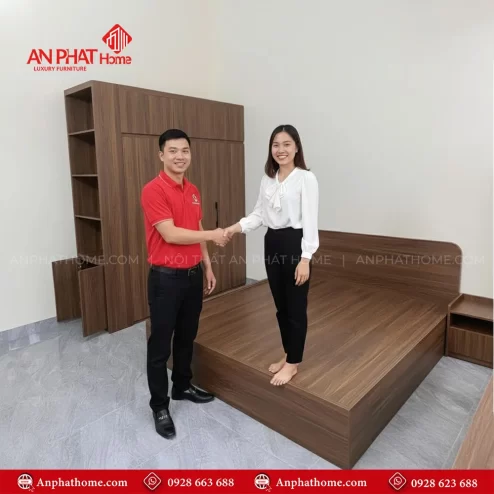 Combo giường tủ gỗ đẹp hiện đại