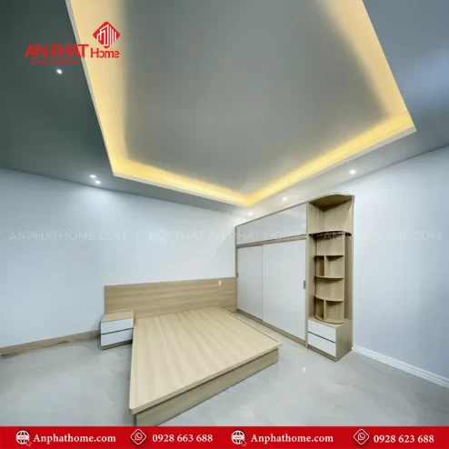 Mẫu combo giường tủ phòng ngủ giá rẻ