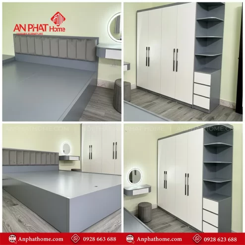 Combo giường tủ phòng cưới