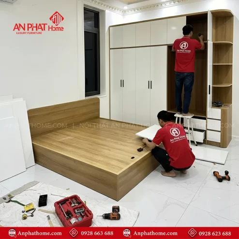 Combo giường tủ hiện đại