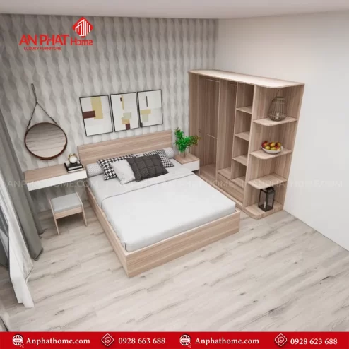 Bộ combo giường tủ phòng cưới