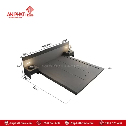 Mẫu thiết kế giường ngủ đẹp giá rẻ