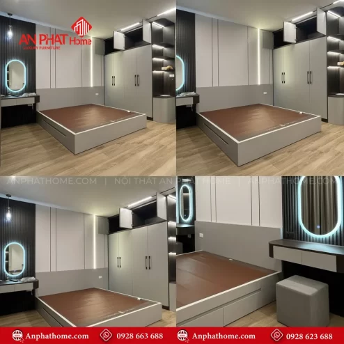 Combo giường tủ bàn trang điểm