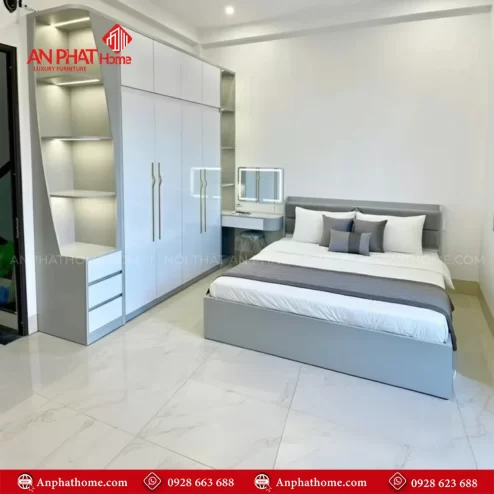 Combo giường tủ bàn trang điểm