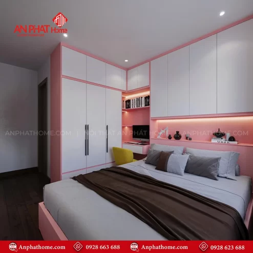 Bộ giường Tủ gỗ công nghiệp