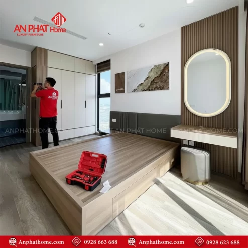 Combo giường tủ bàn trang điểm