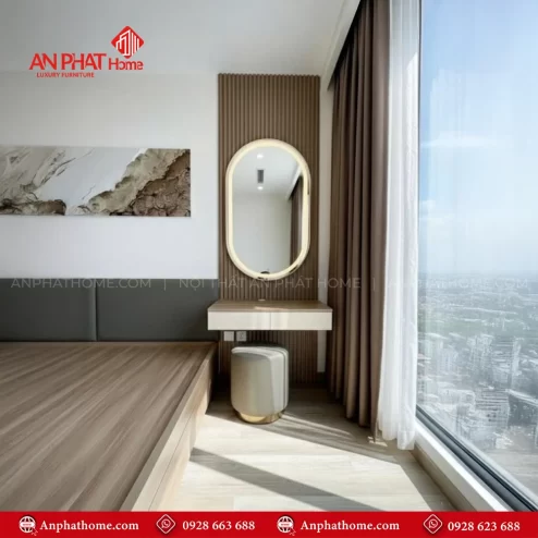 Bàn trang điểm gương led cao cấp