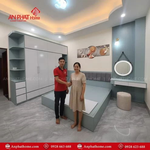 Combo giường tủ bàn trang điểm