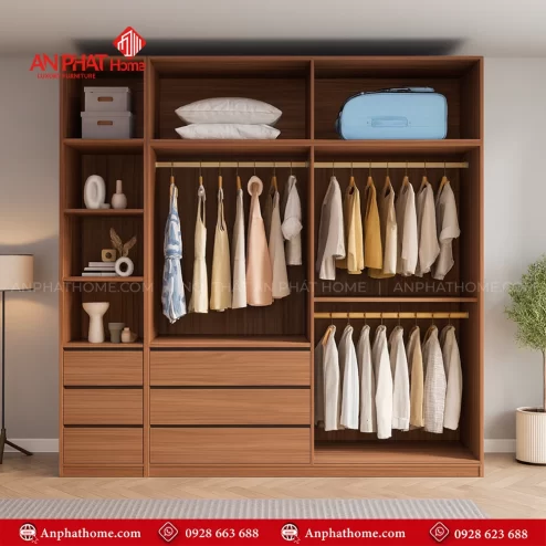 Mẫu tủ quần áo đẹp giá rẻ