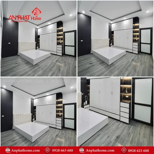 combo giường tủ phòng cưới