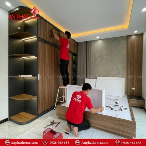Combo nội thất phòng ngủ gỗ công nghiệp