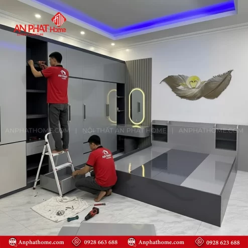 Combo nội thất phòng ngủ gỗ giá rẻ tại TPHCM, Hà Nội