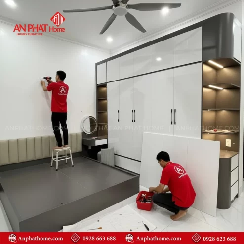 Mẫu combo giường tủ nội thất phòng ngủ đẹp