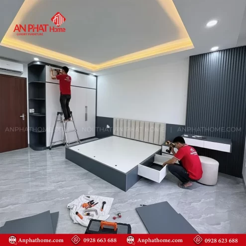 Mẫu combo giường tủ nội thất phòng ngủ đẹp