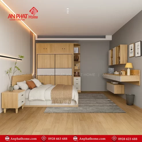Combo phòng ngủ gỗ công nghiệp