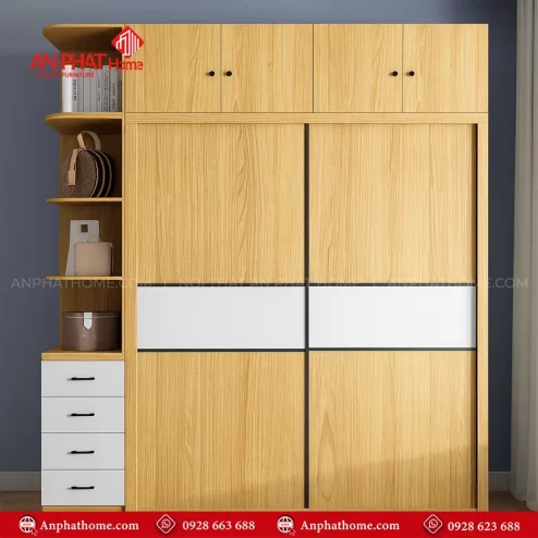 Tủ đựng quần áo bằng gỗ công nghiệp