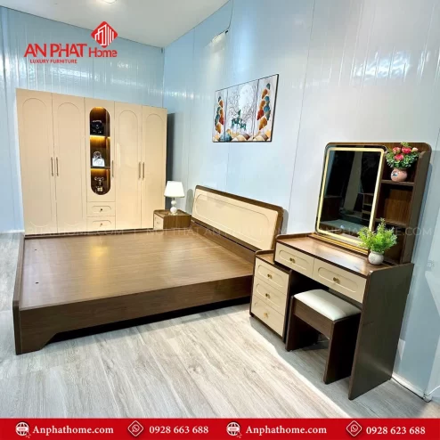 Combo giường tủ bàn trang điểm thông minh