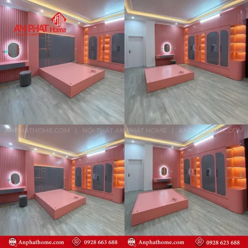 Combo phòng ngủ cho bé gái ấn tượng