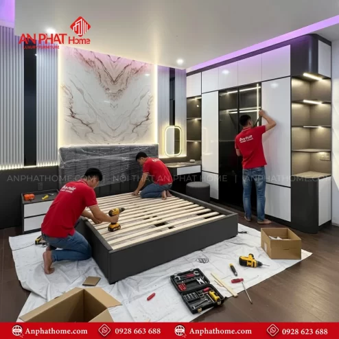 Combo giường tủ phòng ngủ giá rẻ