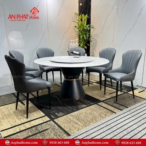 Mau Ban An Tron Mat Da Xoay 6 Ghe Nhap Khau BA 1910 2