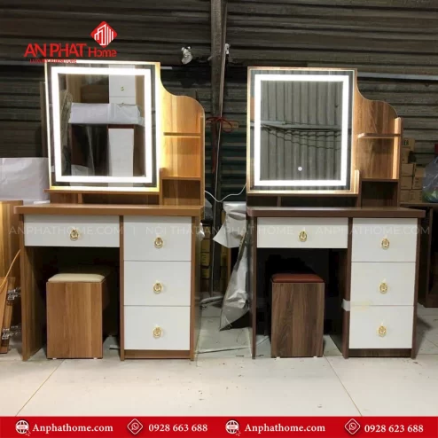 Mẫu Bàn Trang Điểm Đẹp Gỗ MDF B-2858 An Phát Home