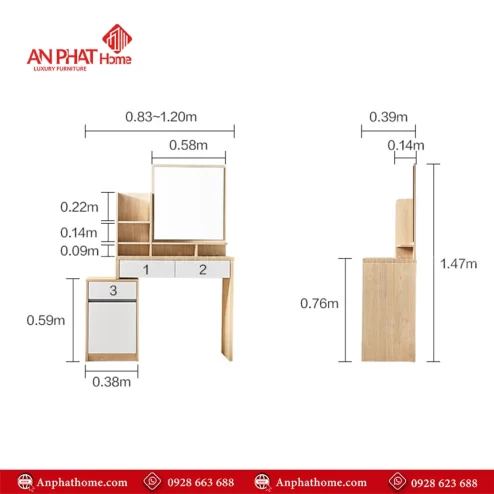 Mau Ban Trang Diem Go Cong Nghiep Gia Re B 2830 3