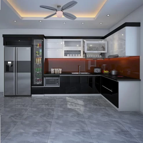 Mẫu Tủ Bếp Chữ L Thiết Kế Sang Trọng TB-911 An Phát