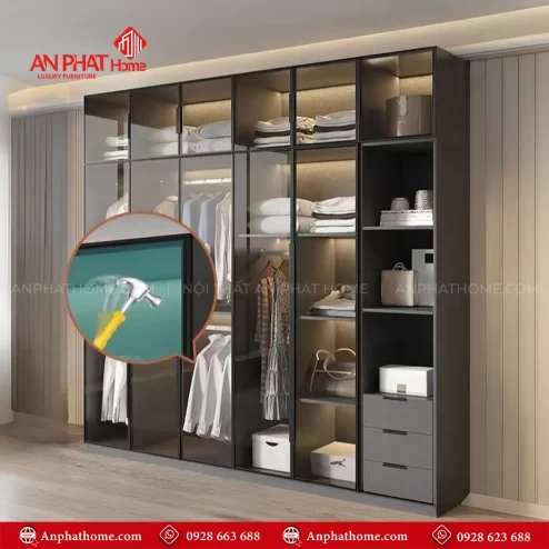 Mẫu tủ quần áo trong phòng ngủ