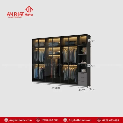 Tủ quần áo đơn giản mà đẹp