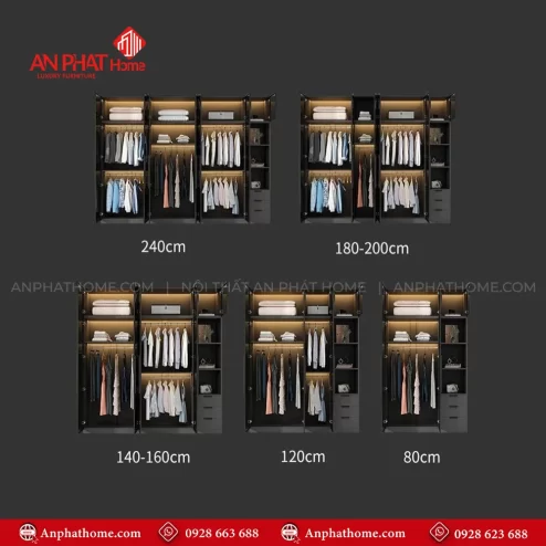 Mẫu tủ quần áo trong phòng ngủ hiện đại