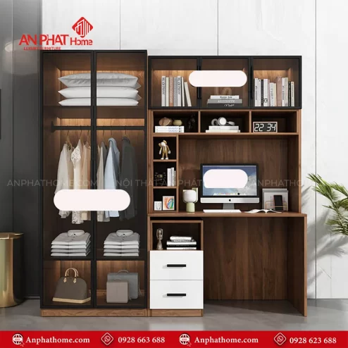 Mẫu tủ quần áo đơn giản mà đẹp