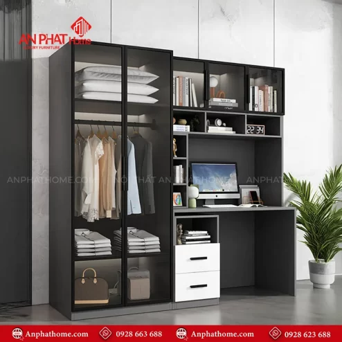 Mẫu tủ quần áo thông minh tiết kiệm diện tích