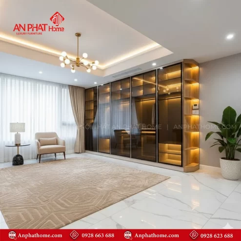 Tủ Áo Cánh Kính Đẹp TA-531 An Phát