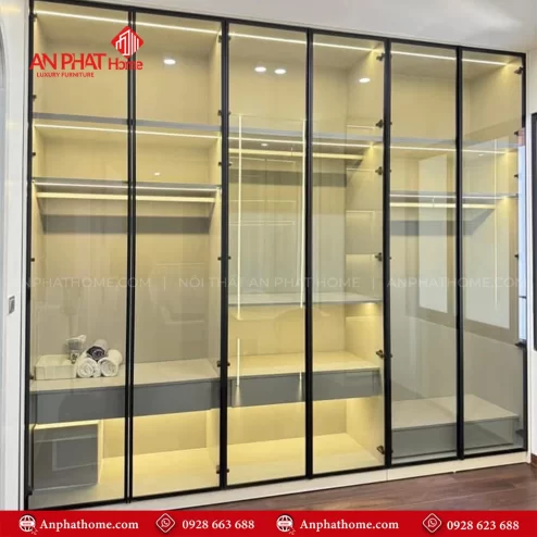 Tủ Áo Cánh Kính Đẹp TA-554 An Phát