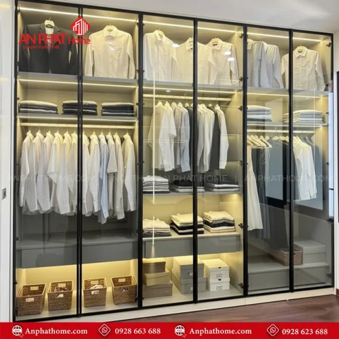 Mẫu tủ quần áo hiện đại sang trọng