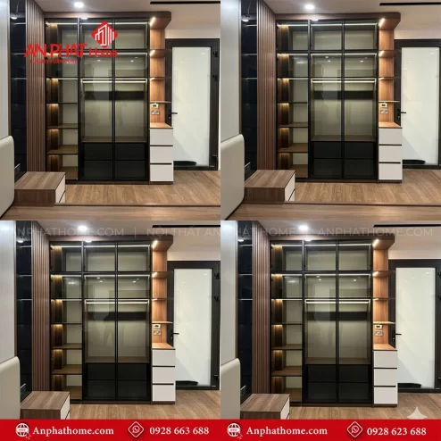 Mẫu tủ quần áo đơn giản mà đẹp