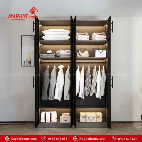 Mẫu tủ quần áo thông minh tiết kiệm diện tích