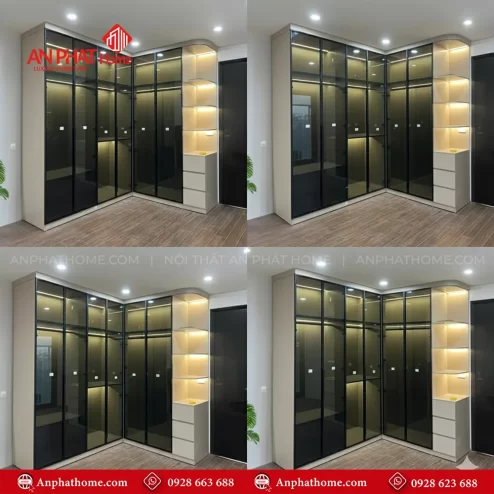 Thiết kế tủ quần áo thông minh hiện đại