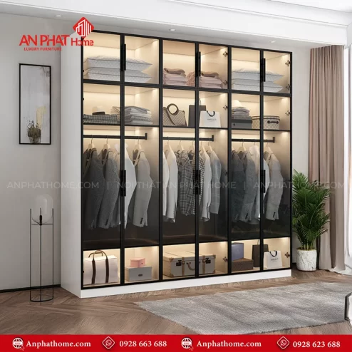 Tủ Áo Cánh Kính Sang Trọng TA-595 An Phát