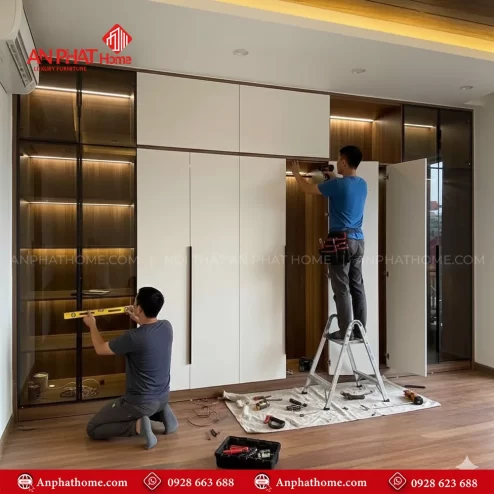 Mẫu tủ quần áo trong phòng ngủ hiện đại