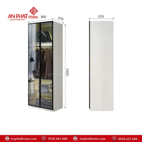 Mẫu tủ quần áo hiện đại sang trọng