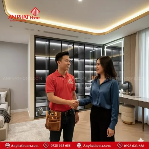 Mẫu tủ quần áo hiện đại cửa lùa