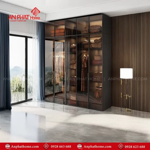 Tủ quần áo cửa kính lùa