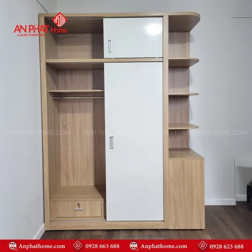 Mẫu tủ quần áo cánh lùa đẹp tại Hà Nội, HCM, Hải Phòng