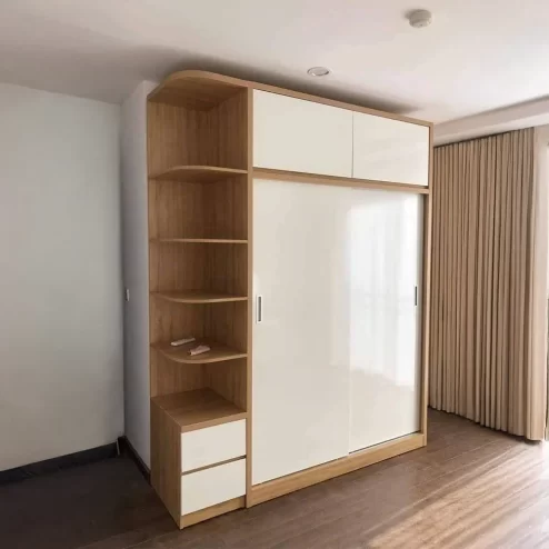 Tủ Áo Cánh Lùa Gỗ MDF TA-576 An Phát