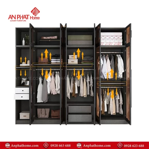 Tủ quần áo thông minh tiết kiệm diện tích