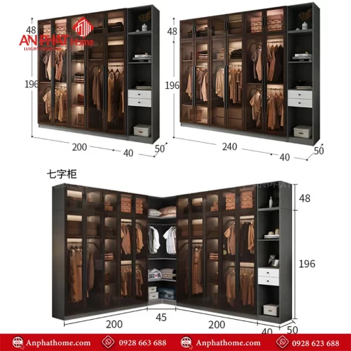 Tủ quần áo đơn giản mà đẹp