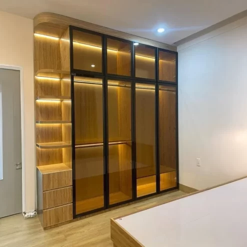 Tủ Áo Gỗ Cánh Kính TA-547 An Phát