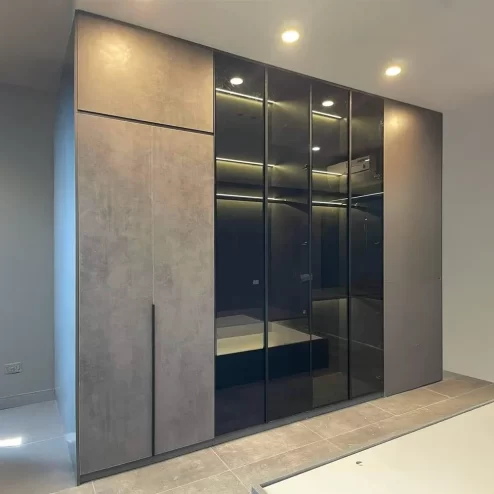 Tủ Áo Gỗ Công Nghiệp Cánh Kính TA-533 An Phát