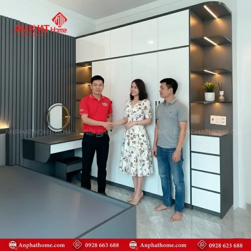 Mẫu tủ quần áo cánh lùa gỗ mdf